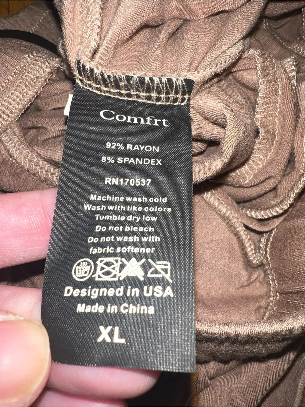 Comfrt Cloud Lounge Shorts (Mocha)- Size XL